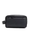 E.Marinella BEAUTY CASE DA UOMO BLU In pelle martellata Outlet