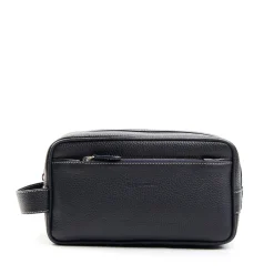 E.Marinella BEAUTY CASE DA UOMO BLU In pelle martellata Outlet