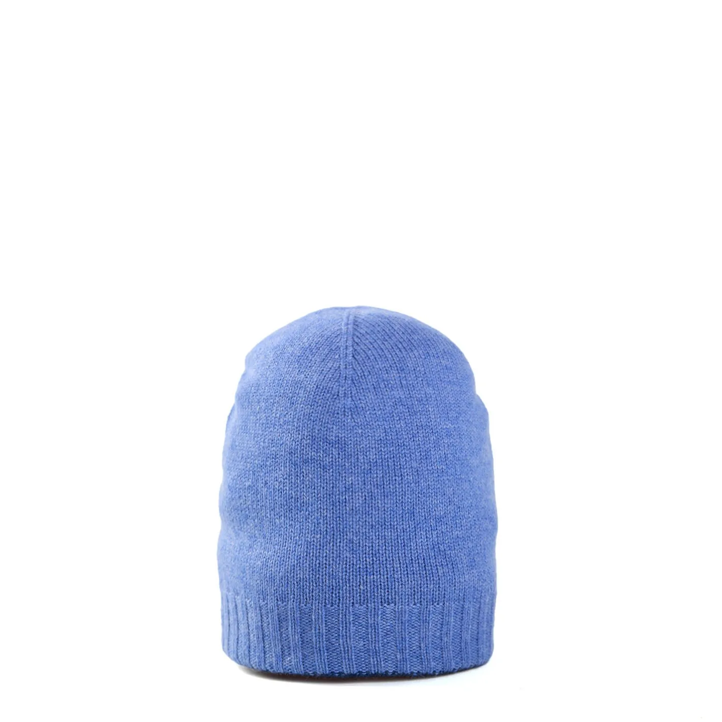 E.Marinella BERRETTO BICOLORE AZZURRO POLVERE E BLU In cashmere New