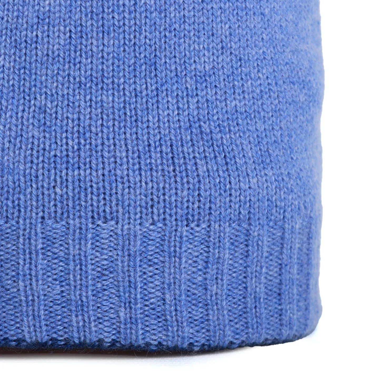 E.Marinella BERRETTO BICOLORE AZZURRO POLVERE E BLU In cashmere New