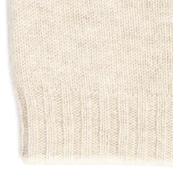 E.Marinella BERRETTO BICOLORE BIANCO E BEIGE In cashmere Best