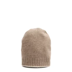 E.Marinella BERRETTO BICOLORE BIANCO E CAMMELLO In cashmere Clearance