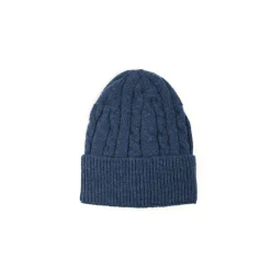 E.Marinella BERRETTO BLU A trecce in cashmere