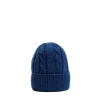 E.Marinella BERRETTO BLU MEDIO A trecce in cashmere New