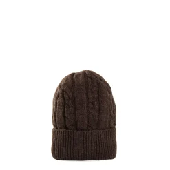 E.Marinella BERRETTO MARRONE SCURO A trecce in cashmere Outlet