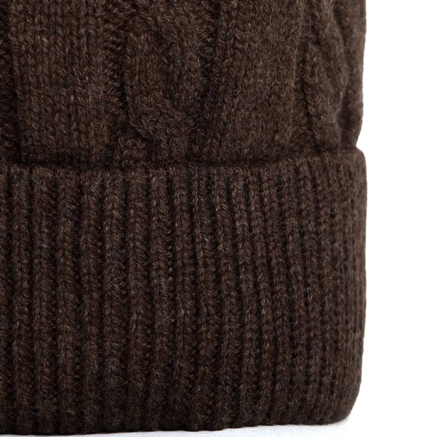 E.Marinella BERRETTO MARRONE SCURO A trecce in cashmere Outlet