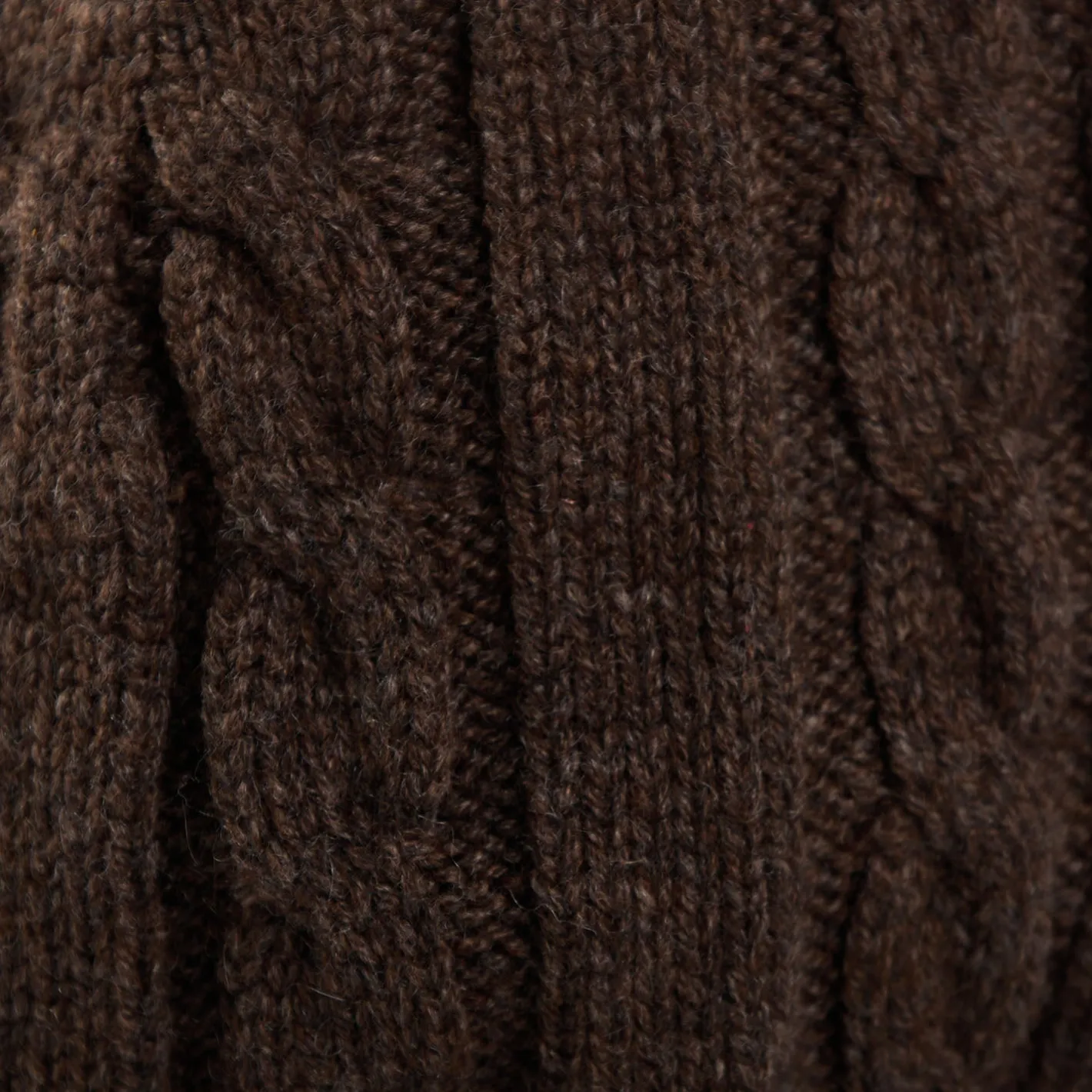 E.Marinella BERRETTO MARRONE SCURO A trecce in cashmere Outlet
