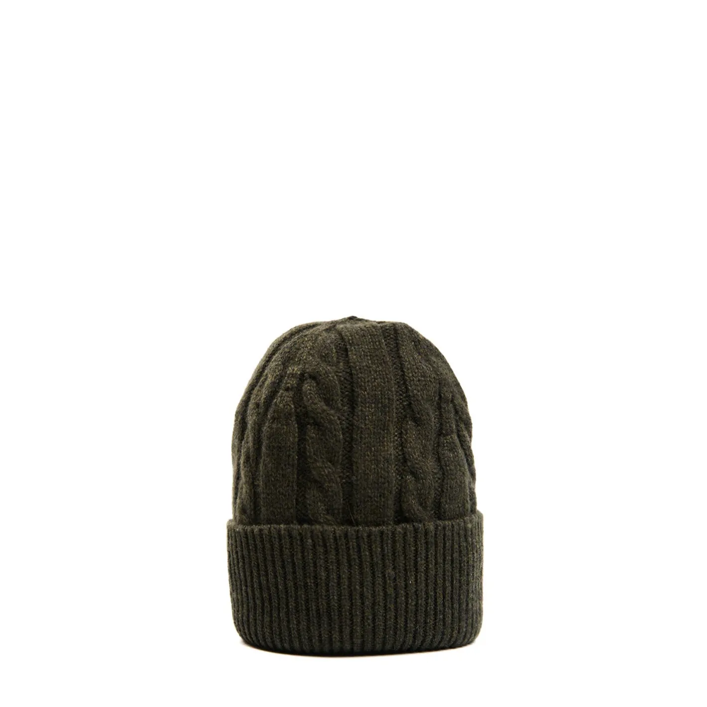 E.Marinella BERRETTO VERDE SCURO A trecce in cashmere Best