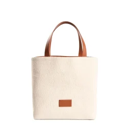 E.Marinella BORSA BEACH In canvas e pelle liscia Best