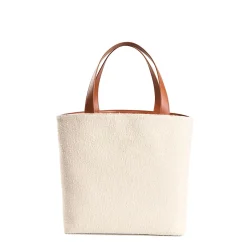 E.Marinella BORSA BEACH In canvas e pelle liscia Best