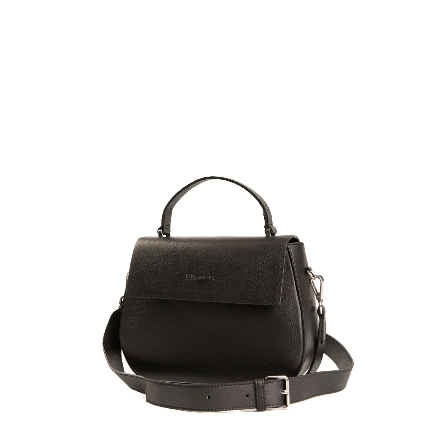 E.Marinella BORSA CLEO NERA In pelle liscia Outlet