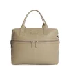 E.Marinella BORSA DA VIAGGIO BEIGE In pelle martellata New
