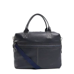 E.Marinella BORSA DA VIAGGIOBLU SCURO In pelle martellata Best