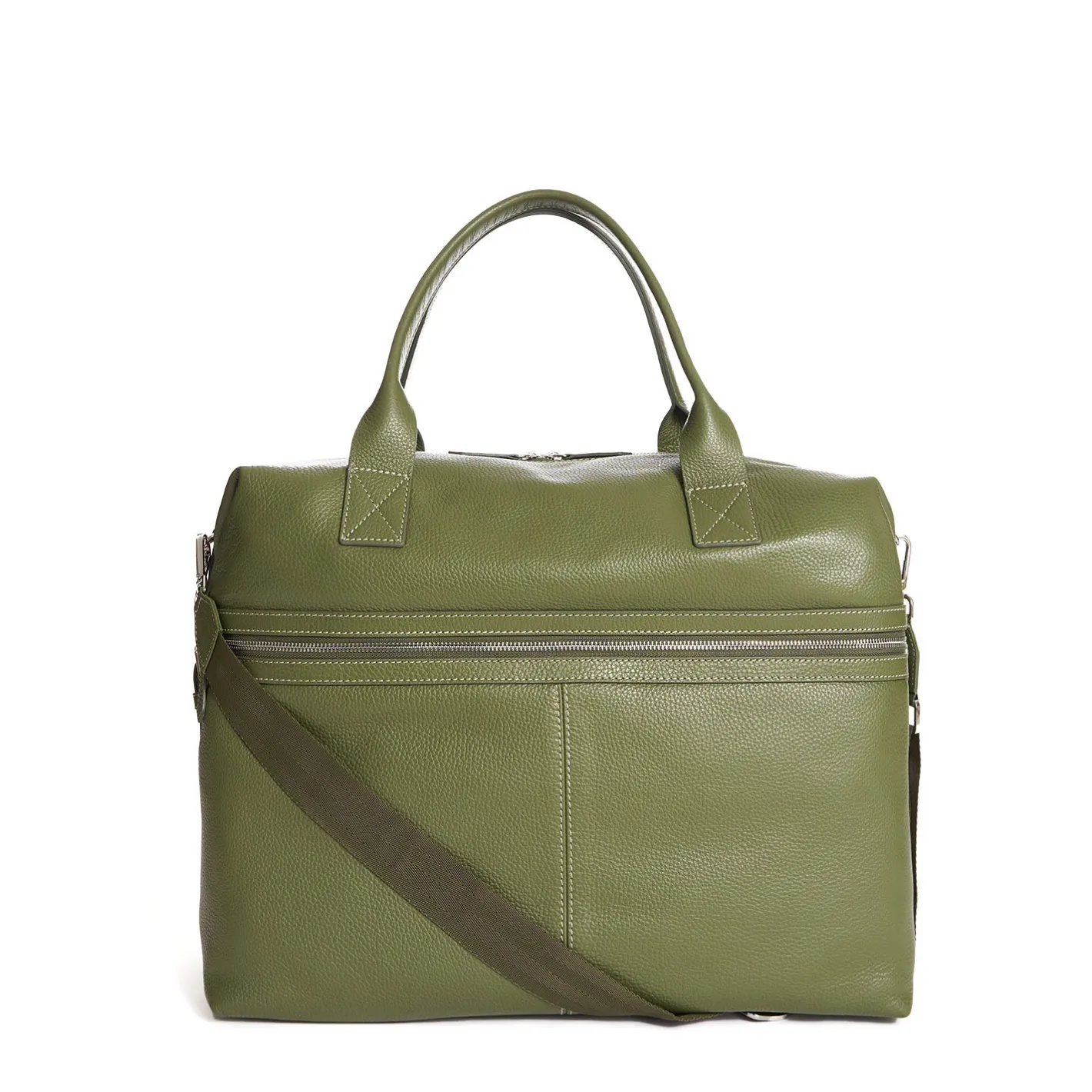 E.Marinella BORSA DA VIAGGIO VERDE OLIVA In pelle martellata Sale