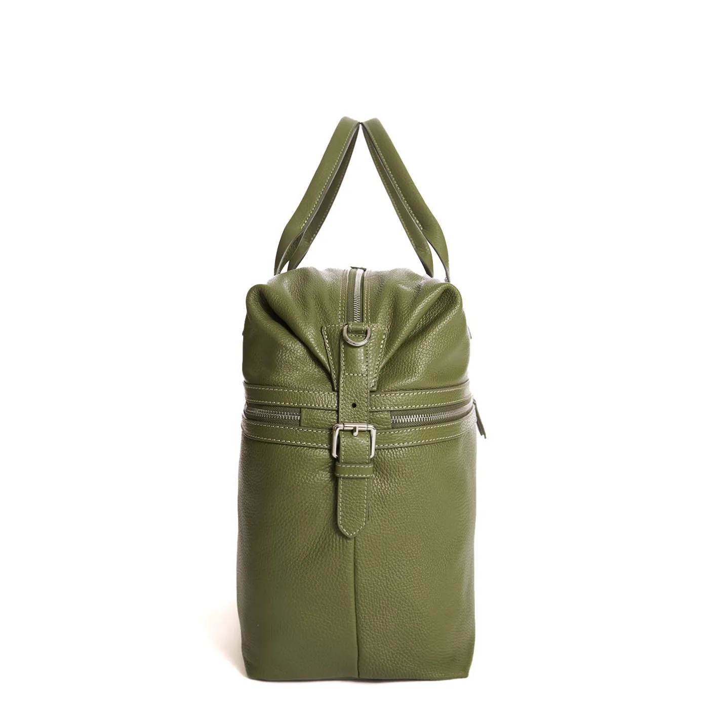 E.Marinella BORSA DA VIAGGIO VERDE OLIVA In pelle martellata Sale