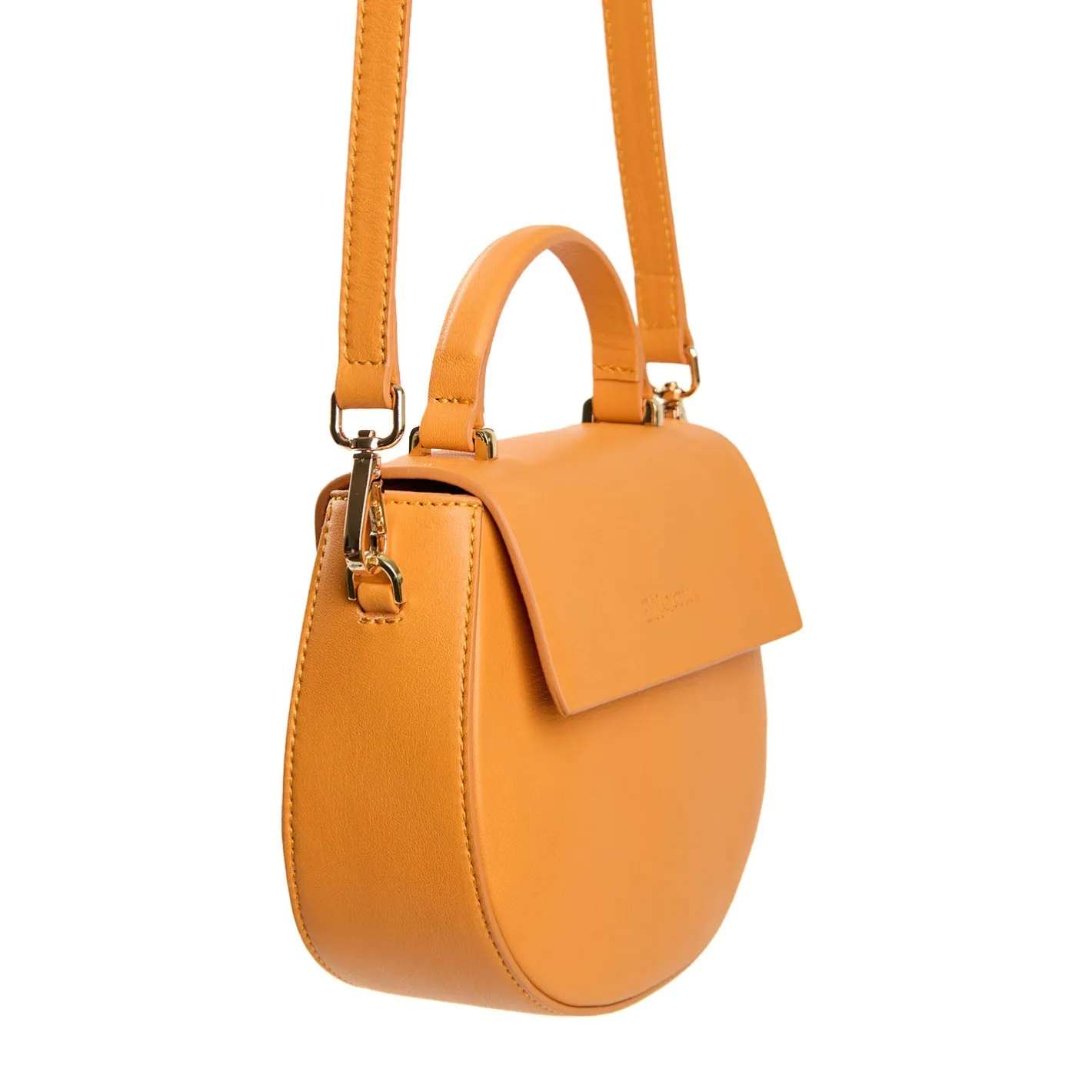 E.Marinella BORSA MINI CLEO ARANCIONE In pelle liscia Hot
