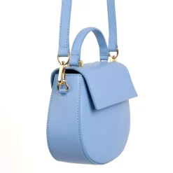 E.Marinella BORSA MINI CLEO AZZURRA In pelle liscia Hot