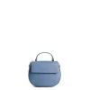 E.Marinella BORSA MINI CLEO AZZURRO POLVERE In pelle liscia New
