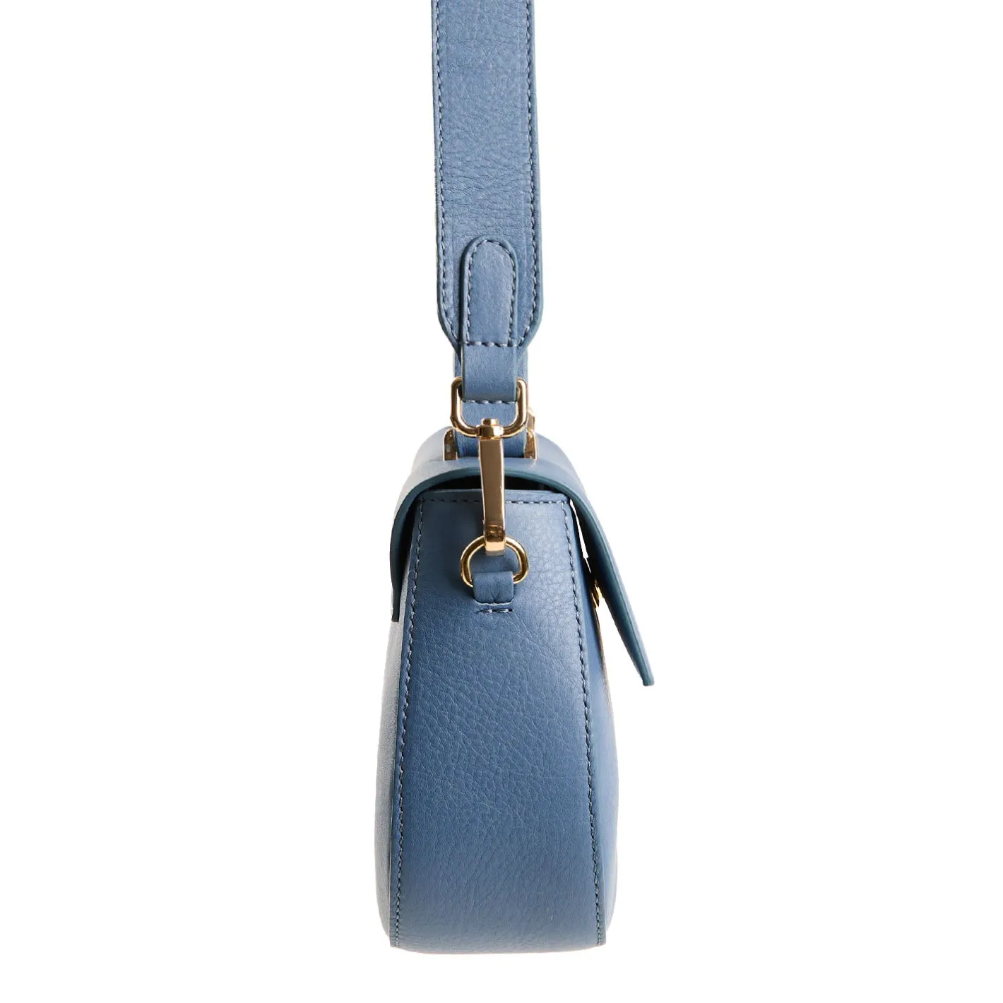 E.Marinella BORSA MINI CLEO AZZURRO POLVERE In pelle liscia New