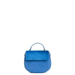 E.Marinella BORSA MINI CLEO BLUETTE In camoscio e cavallino