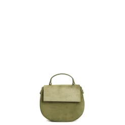 E.Marinella BORSA MINI CLEO VERDE OLIVA In camoscio e cavallino Sale