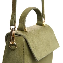 E.Marinella BORSA MINI CLEO VERDE OLIVA In camoscio e cavallino Sale