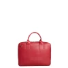 E.Marinella BORSA PORTA PC BORDEAUX In pelle martellata New
