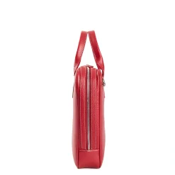 E.Marinella BORSA PORTA PC BORDEAUX In pelle martellata New