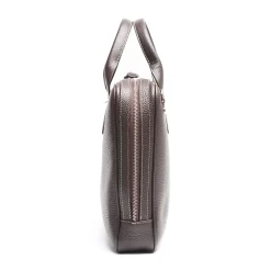 E.Marinella BORSA PORTA PC MARRONE SCURO In pelle martellata Sale