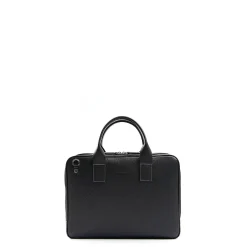 E.Marinella BORSA PORTA PC NERA In pelle martellata Hot