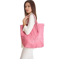 E.Marinella BORSA ROSA In pelle sfoderata Online