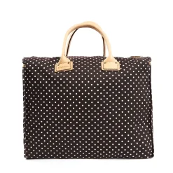 E.Marinella BORSA WEEKEND DESTRUTTURATA MARRONE SCURO Pois Online
