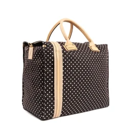E.Marinella BORSA WEEKEND DESTRUTTURATA MARRONE SCURO Pois Online