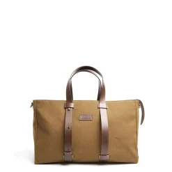 E.Marinella BORSONE WEEKEND MARRONE CHIARO In tela con rifiniture in pelle Sale