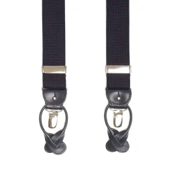 E.Marinella BRETELLE EM BLU Con micro pois rossi Clearance