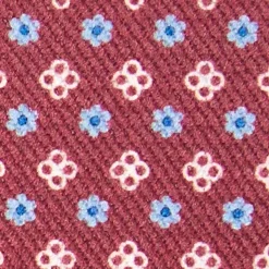 E.Marinella BRETELLE EM BORDEAUX Microfantasia fiore Best