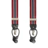 E.Marinella BRETELLE EM RIGATE Bordeaux e blu Sale