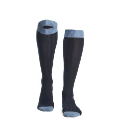 E.Marinella CALZE LUNGHE BICOLORE BLU E AZZURRE Tinta unita