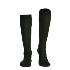 E.Marinella CALZINO LUNGO VERDE SCURO In filo di scozia Hot