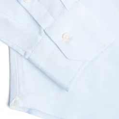 E.Marinella CAMICIA CLASSICA AZZURRA SLIM In cotone popeline Hot