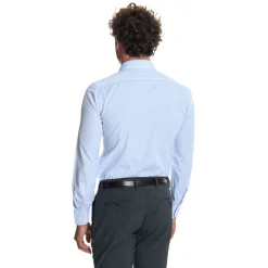 E.Marinella CAMICIA CLASSICA DOPPIA RIGA SLIM In cotone popeline New