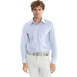 E.Marinella CAMICIA CLASSICA DOPPIA RIGA REGULAR In cotone popeline Sale