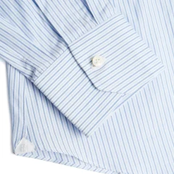 E.Marinella CAMICIA CLASSICA DOPPIA RIGA REGULAR In cotone popeline Sale