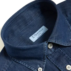 E.Marinella CAMICIA DI JEANS Blu Outlet