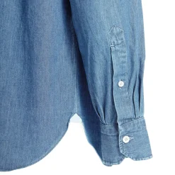E.Marinella CAMICIA JEANS DELAVE Blu chiaro Sale