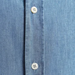 E.Marinella CAMICIA JEANS DELAVE Blu chiaro Sale