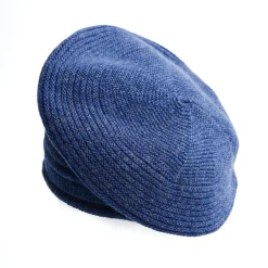 E.Marinella CAPPELLO BASCO A RIGHE BLU In cashmere Outlet