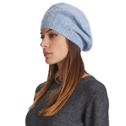 E.Marinella CAPPELLO BASCO A TRECCE AZZURRO In cashmere Outlet