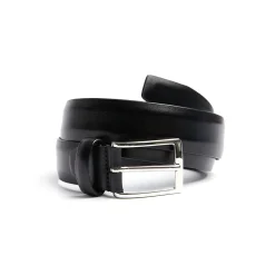 E.Marinella CINTURA CLASSICA NERA In pelle 30 mm Hot