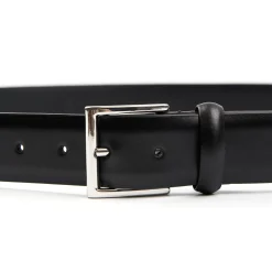 E.Marinella CINTURA CLASSICA NERA In pelle 35 mm Clearance